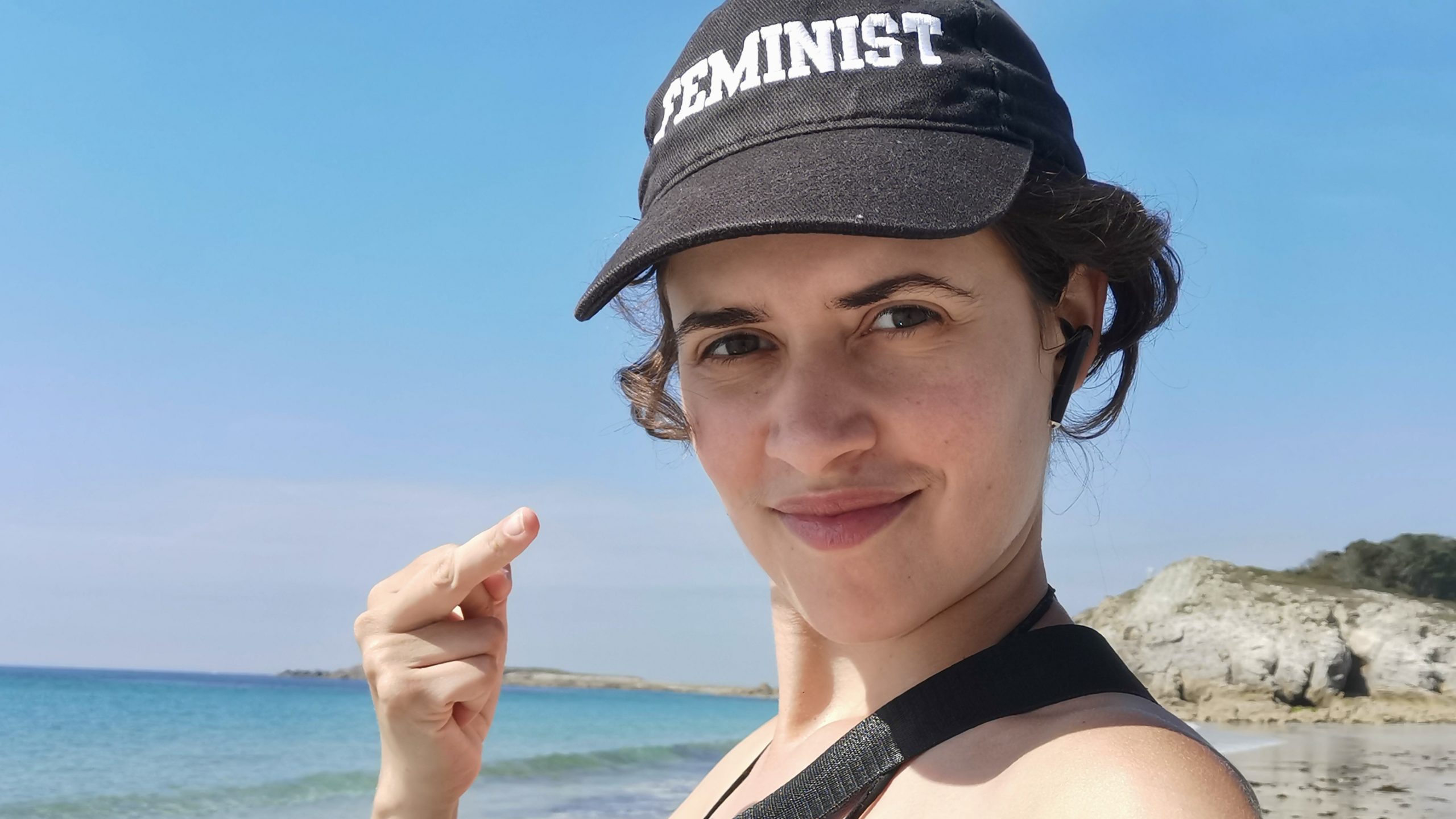 Autoportrait de la jeune femme en feu